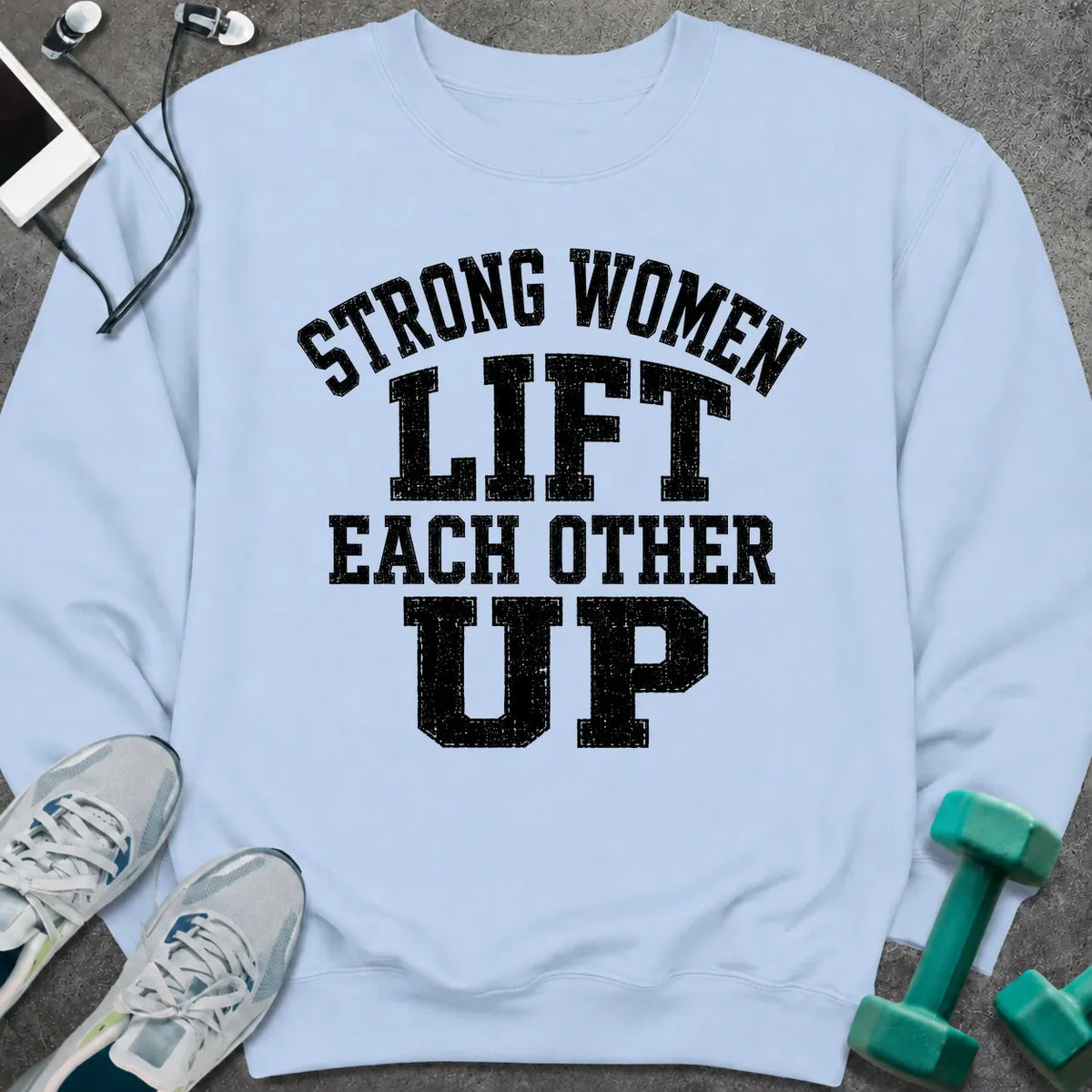 Sweatshirt Light Blue / S Women Lift Sweatshirt