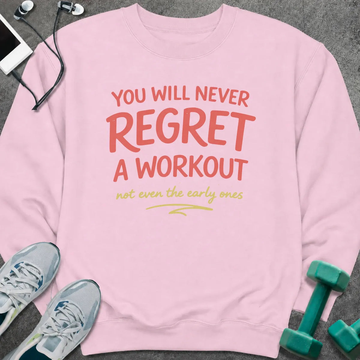 Sweatshirt Light Pink / M Never Regret Sweatshirt
