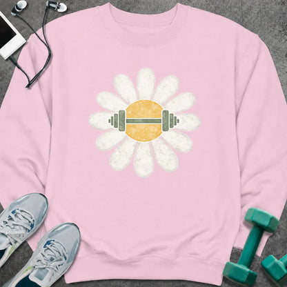 Sweatshirt Light Pink / S Daisy Barbell Sweatshirt
