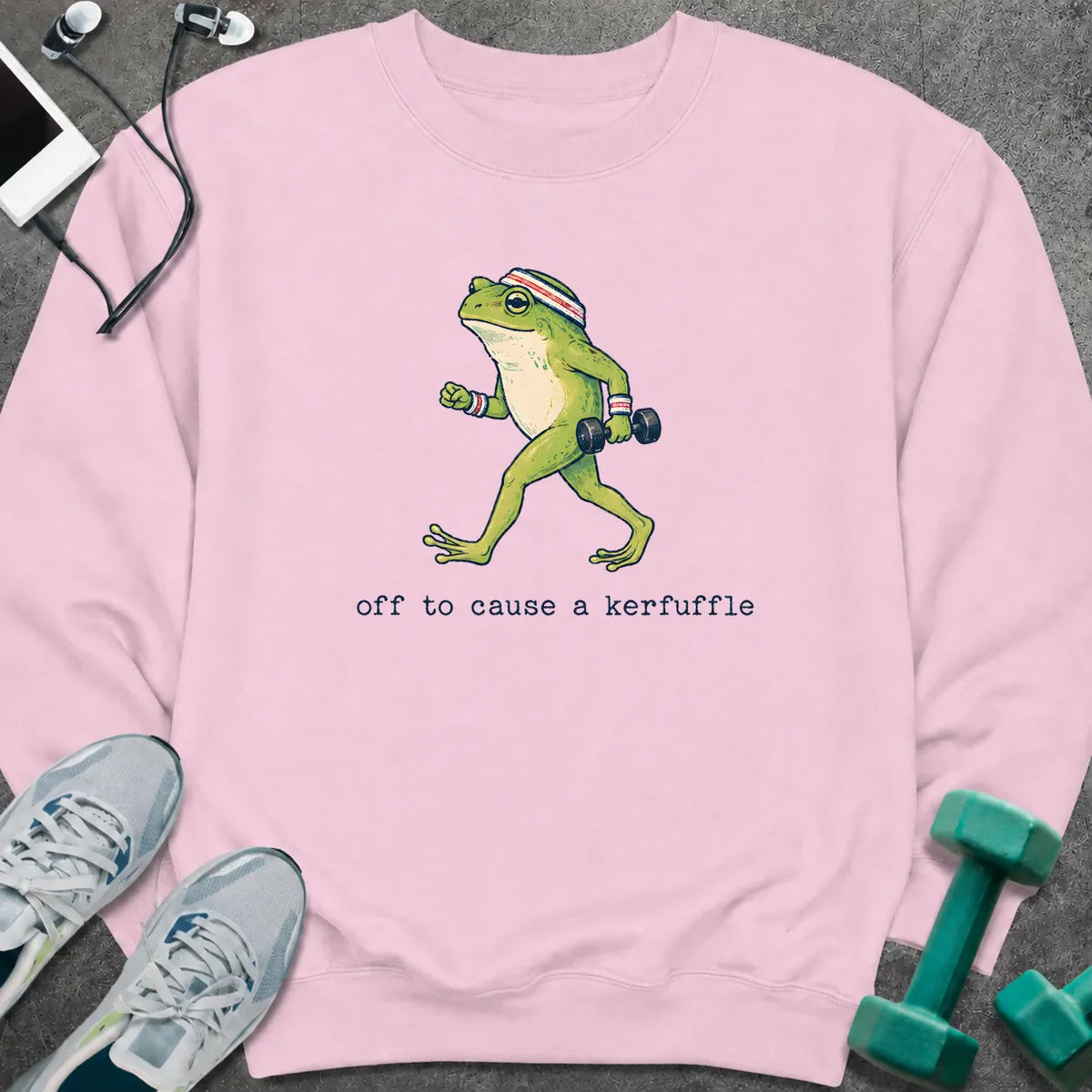 Sweatshirt Light Pink / S Frog Kerfuffle Sweatshirt