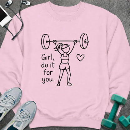 Sweatshirt Light Pink / S Girl Do it Sweatshirt
