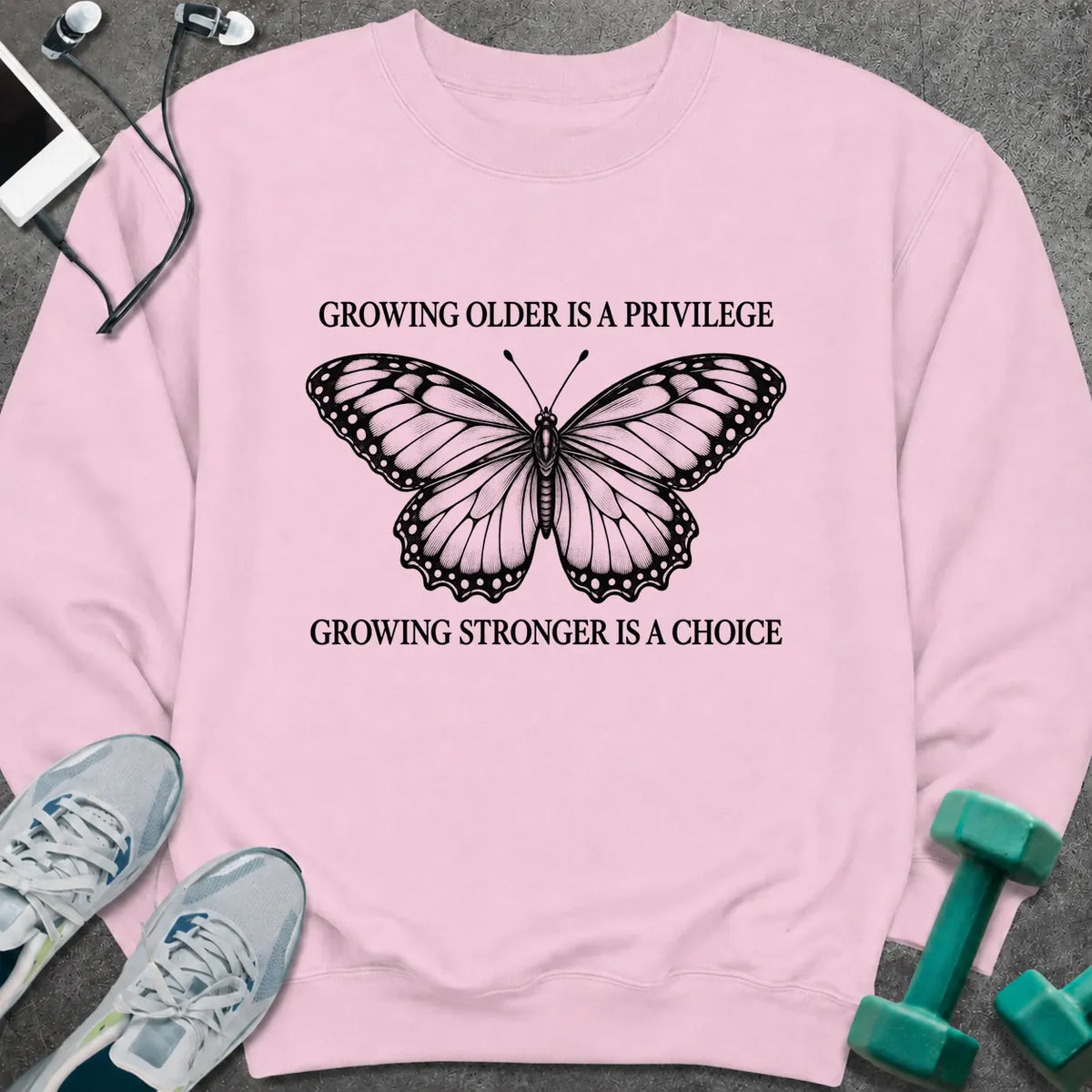 Sweatshirt Light Pink / S Growing Strong Sweatshirt