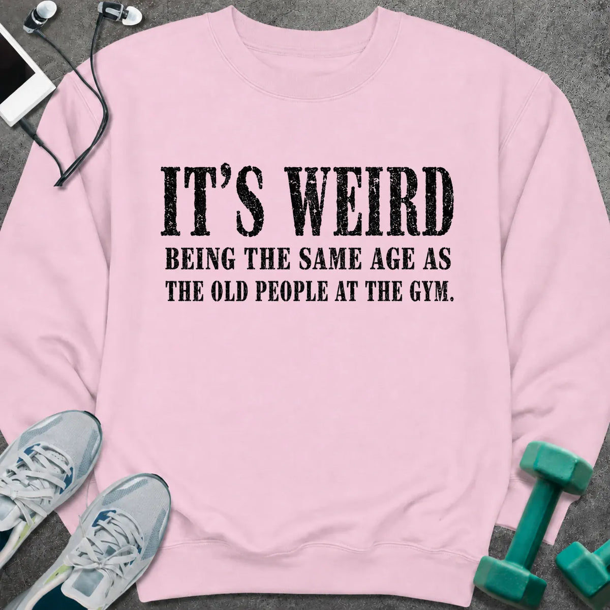 Sweatshirt Light Pink / S It's Weird Sweatshirt