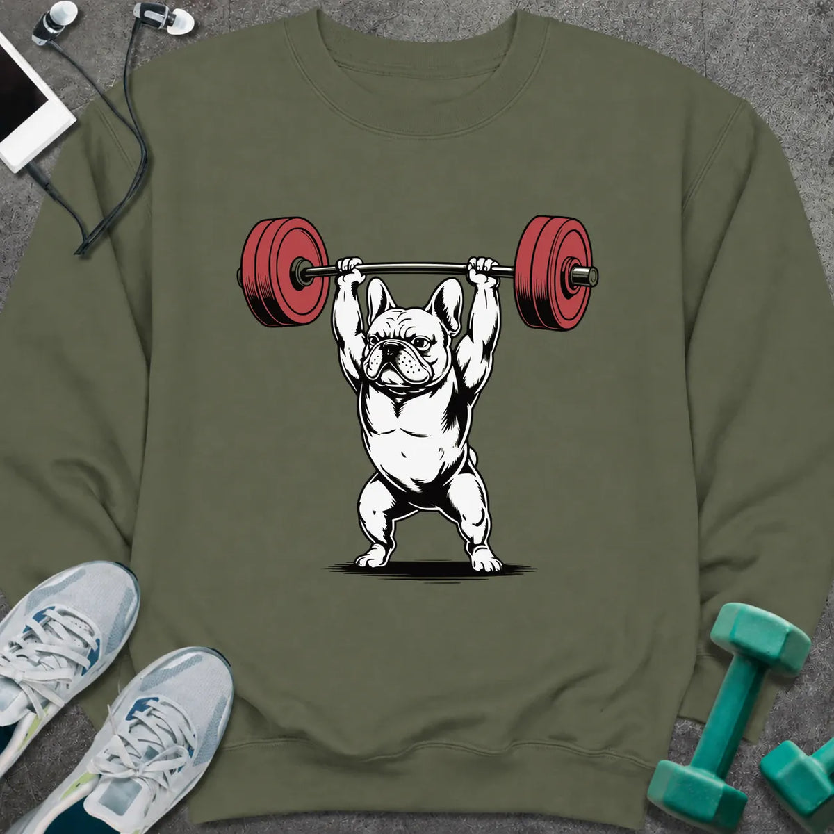 Sweatshirt Military Green / S Frenchie Sweatshirt