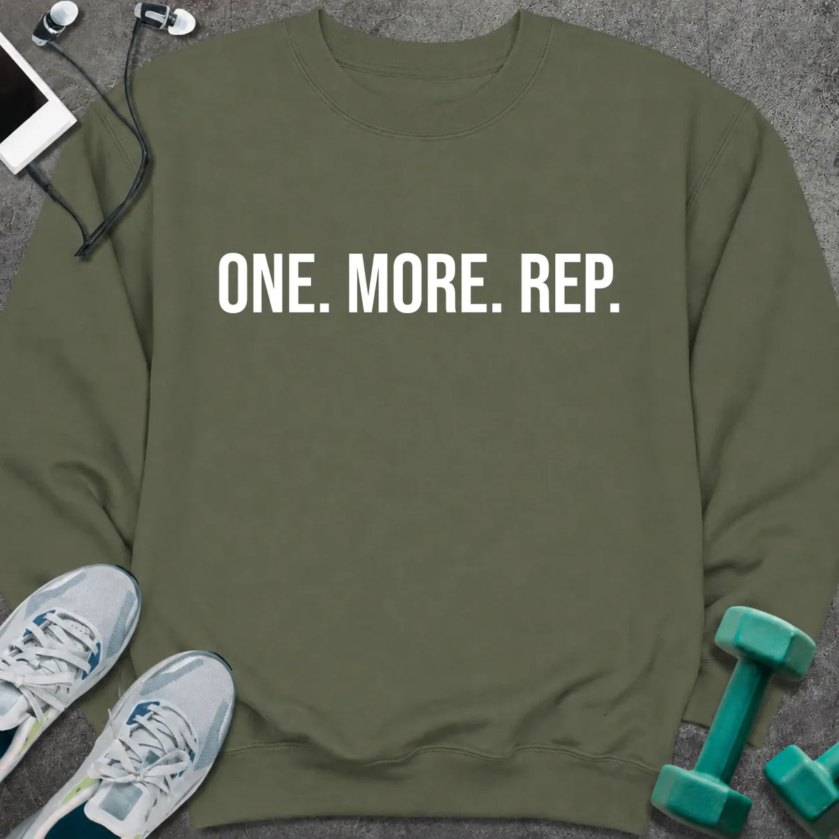 Sweatshirt Military Green / S One More Rep Sweatshirt