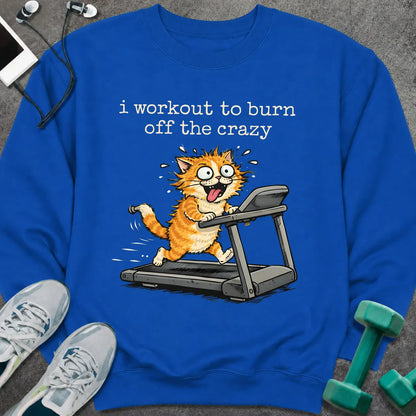 Sweatshirt Royal / S Crazy Cat Sweatshirt