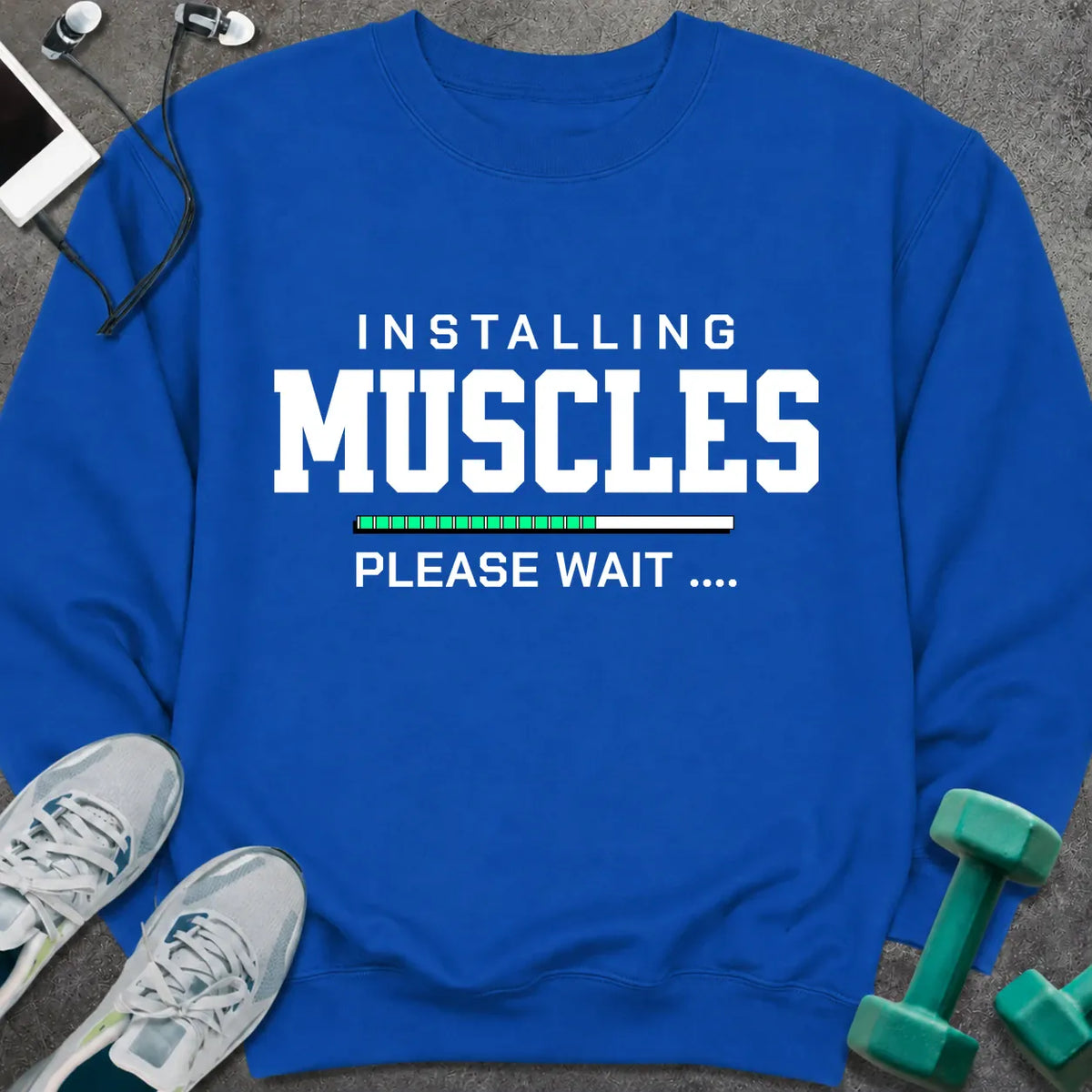 Sweatshirt Royal / S Installing Muscles Sweatshirt