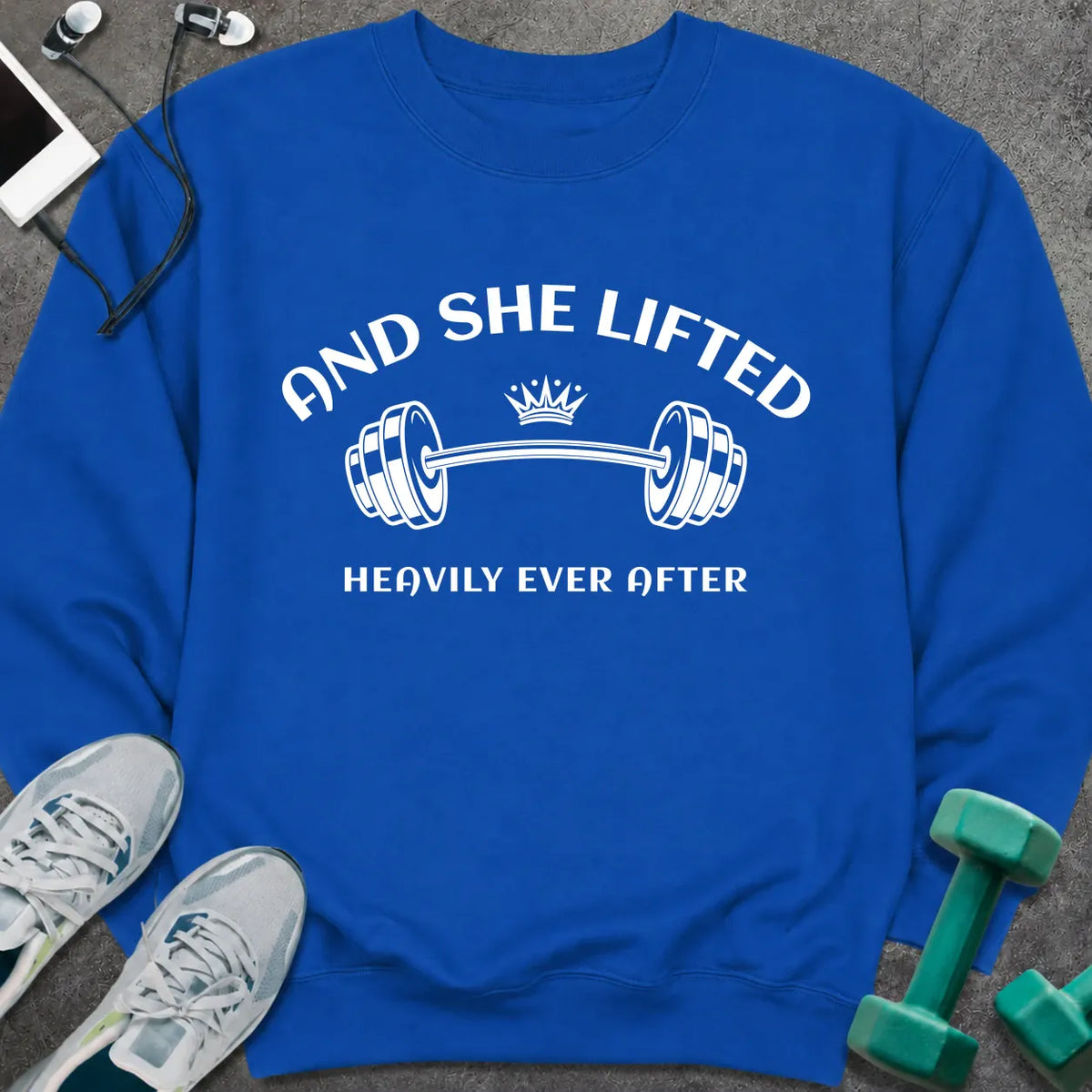 Sweatshirt Royal / S She Lifted Sweatshirt