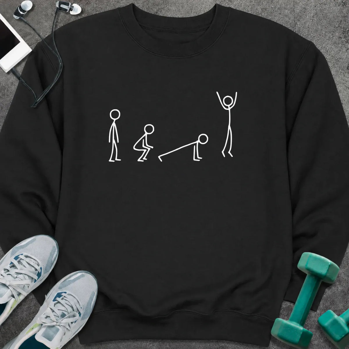 Sweatshirt S / Black Burpee Movement Sweatshirt