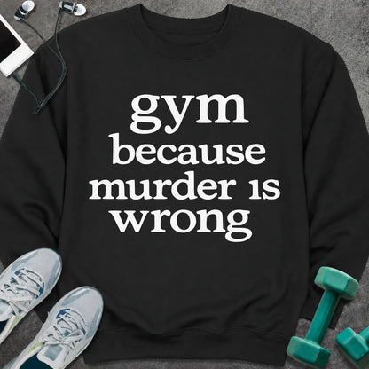 Sweatshirt S / Black Murder Is Sweatshirt