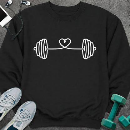 Sweatshirt S / Black String Heart Sweatshirt