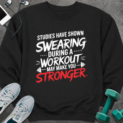 Sweatshirt S / Black Workout Study Sweatshirt