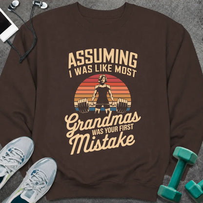 Sweatshirt S / Dark Chocolate Average Grandma Sweatshirt