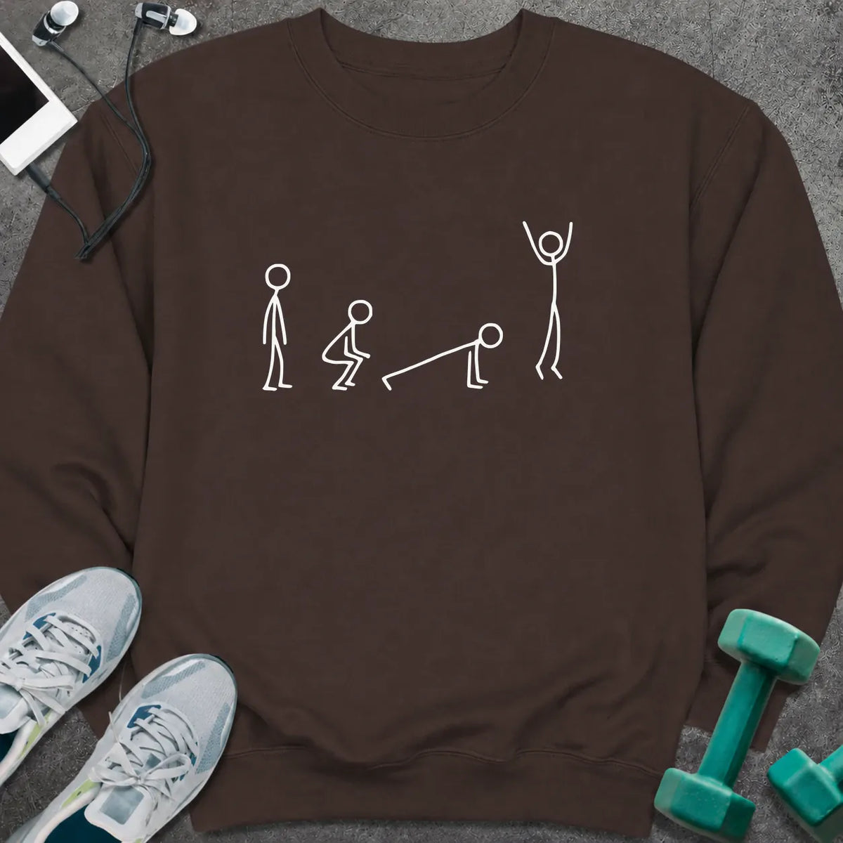 Sweatshirt S / Dark Chocolate Burpee Movement Sweatshirt