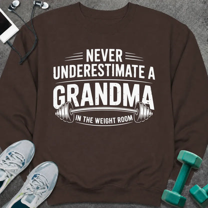 Sweatshirt S / Dark Chocolate Grandma Weight Sweatshirt