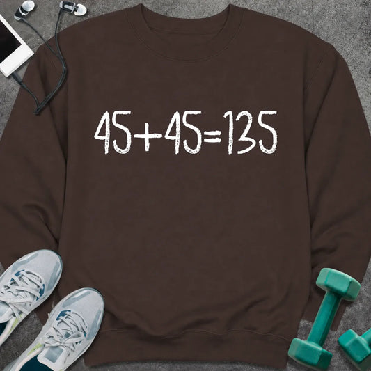 Sweatshirt S / Dark Chocolate Gym Math Sweatshirt