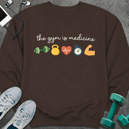 Sweatshirt S / Dark Chocolate Gym Medicine Sweatshirt
