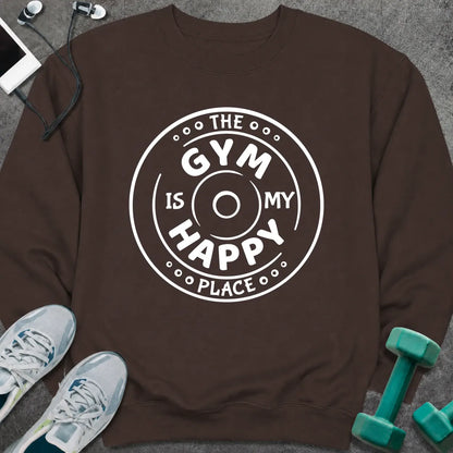 Sweatshirt S / Dark Chocolate Happy Place Sweatshirt