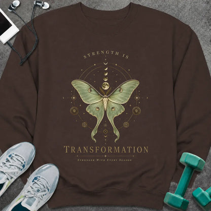 Sweatshirt S / Dark Chocolate Moth Transformation Sweatshirt