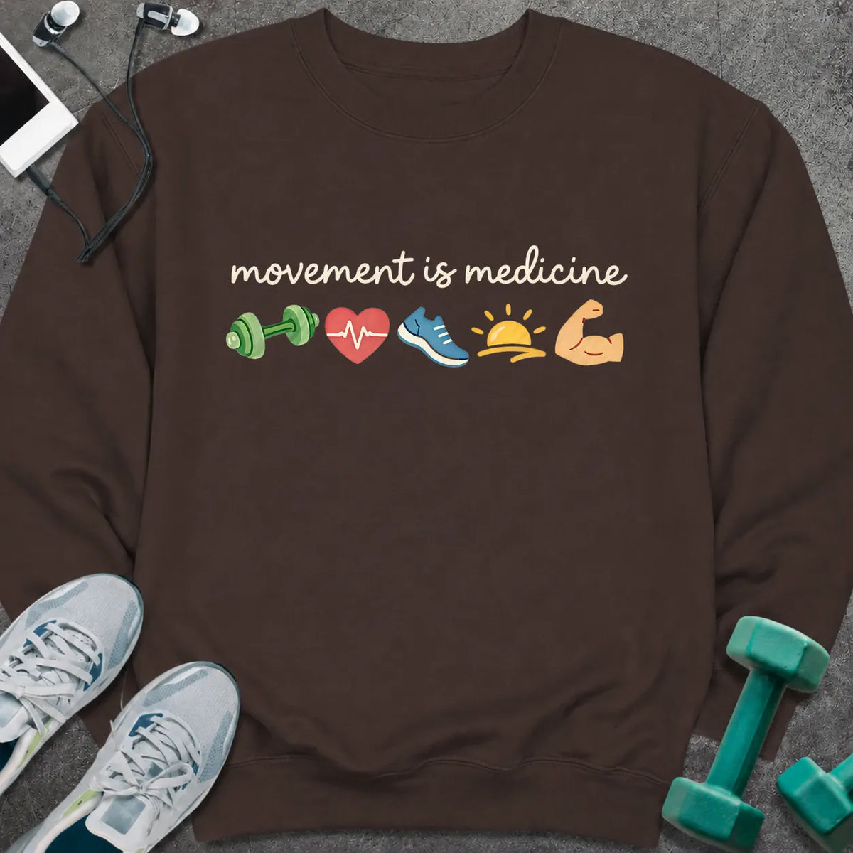 Sweatshirt S / Dark Chocolate Movement Medicine Sweatshirt