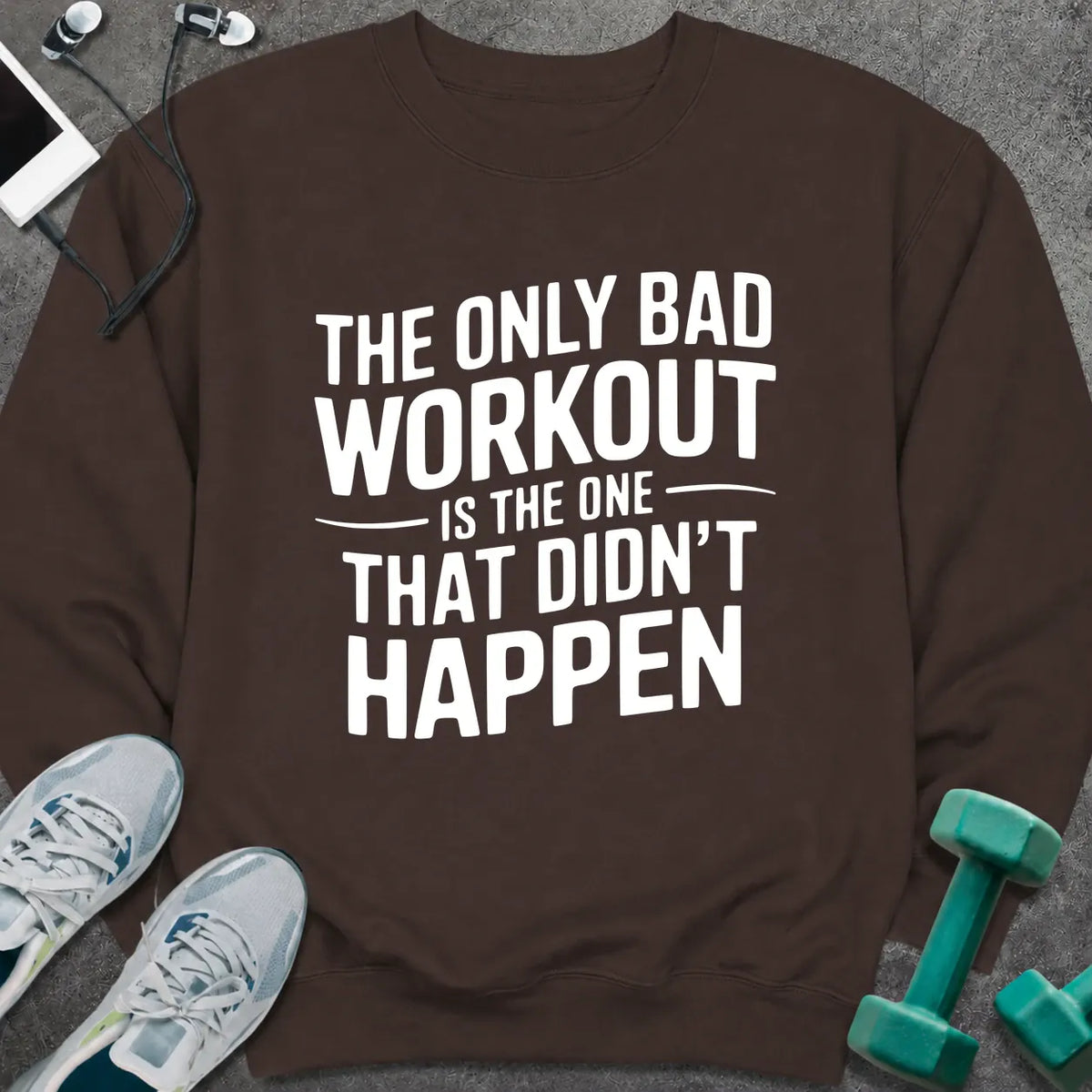 Sweatshirt S / Dark Chocolate Only Workout Sweatshirt