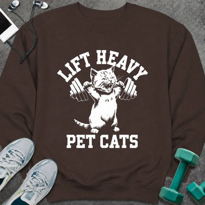 Sweatshirt S / Dark Chocolate Pet Cats Sweatshirt