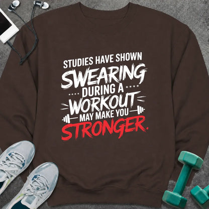 Sweatshirt S / Dark Chocolate Workout Study Sweatshirt