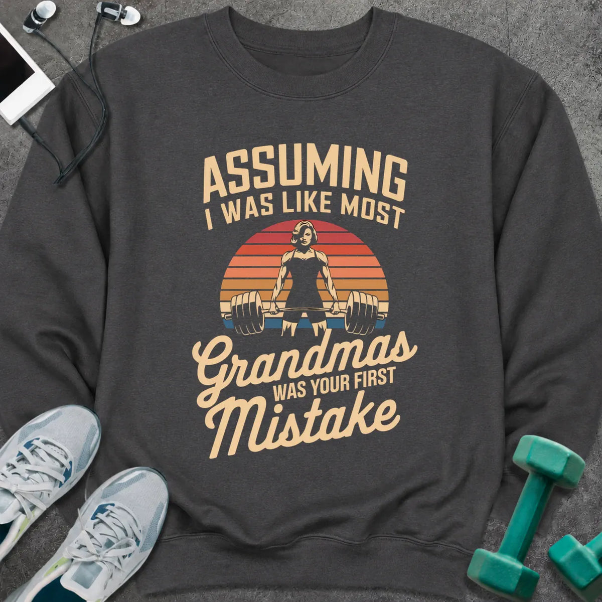 Sweatshirt S / Dark Heather Average Grandma Sweatshirt