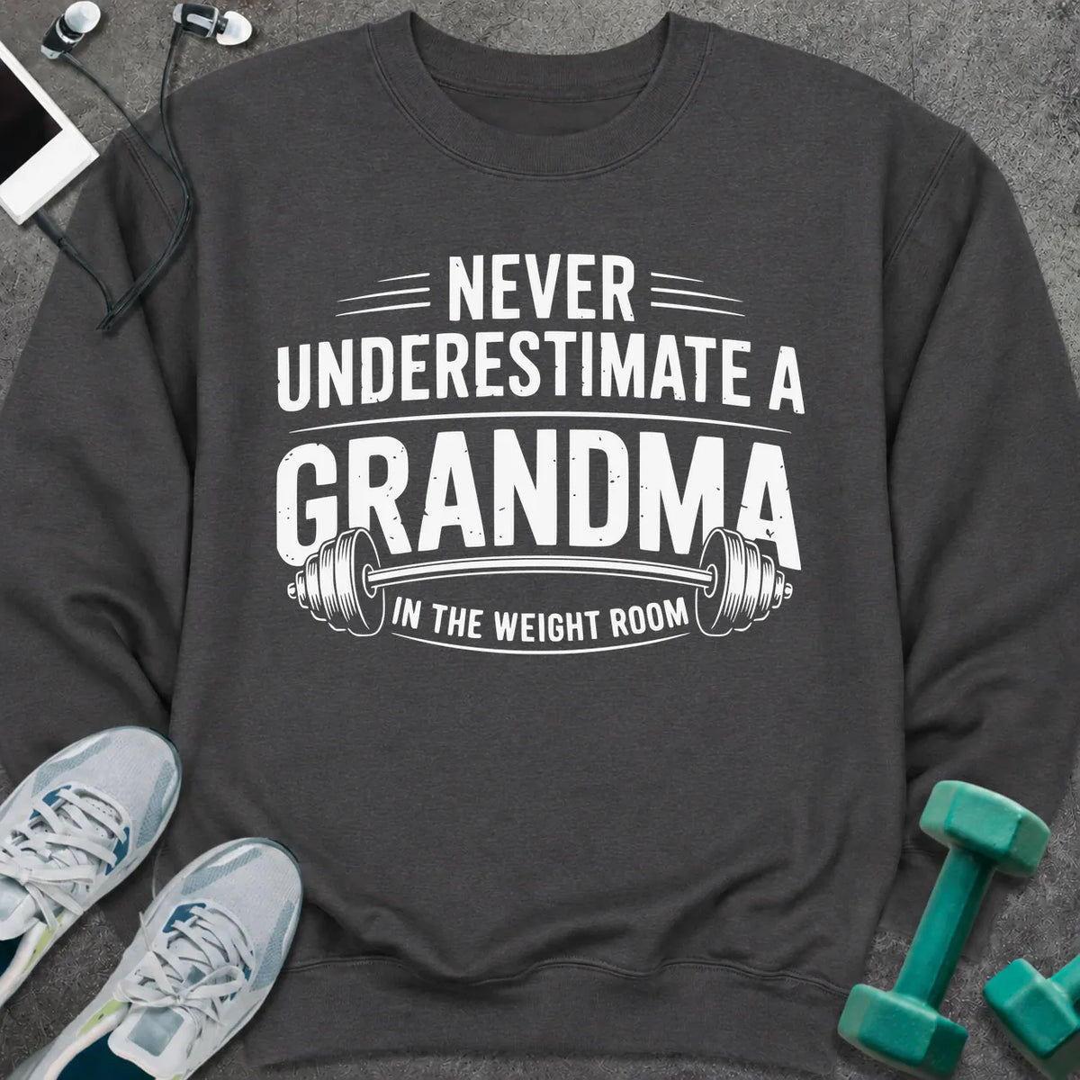 Sweatshirt S / Dark Heather Grandma Weight Sweatshirt