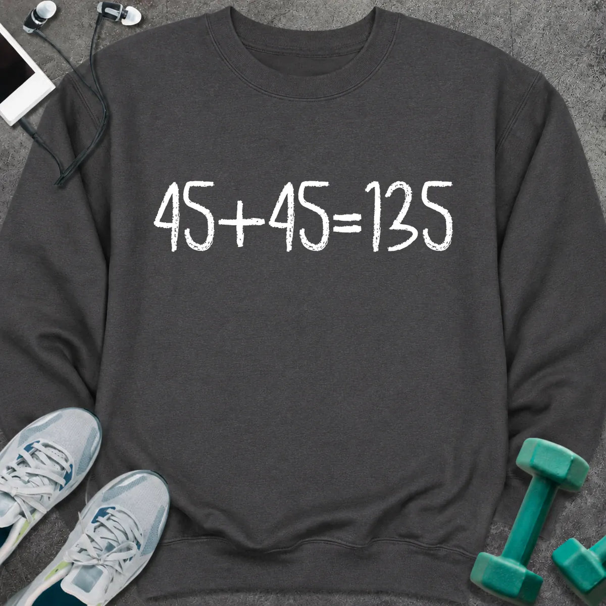 Sweatshirt S / Dark Heather Gym Math Sweatshirt