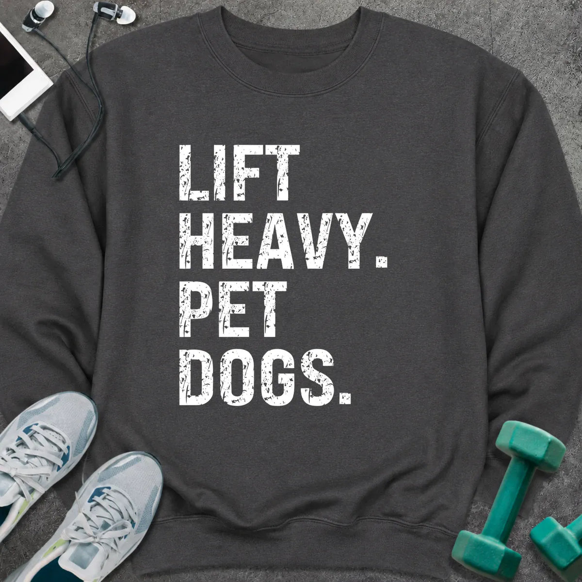 Sweatshirt S / Dark Heather Lift Heavy Pet Dogs Sweatshirt