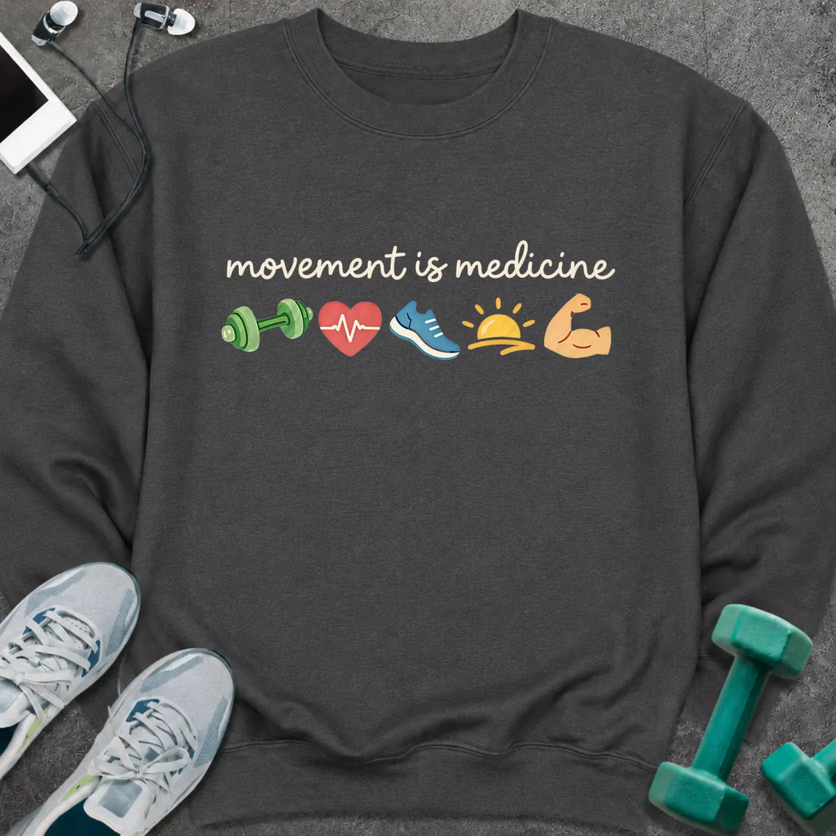 Sweatshirt S / Dark Heather Movement Medicine Sweatshirt