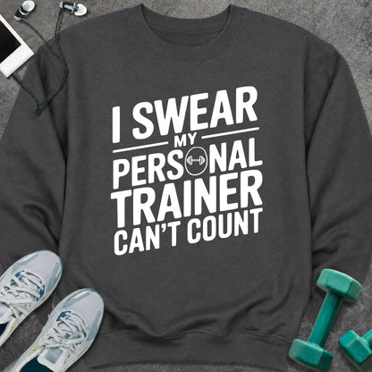 Sweatshirt S / Dark Heather Trainer Counting Sweatshirt