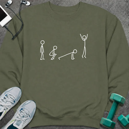 Sweatshirt S / Military Green Burpee Movement Sweatshirt