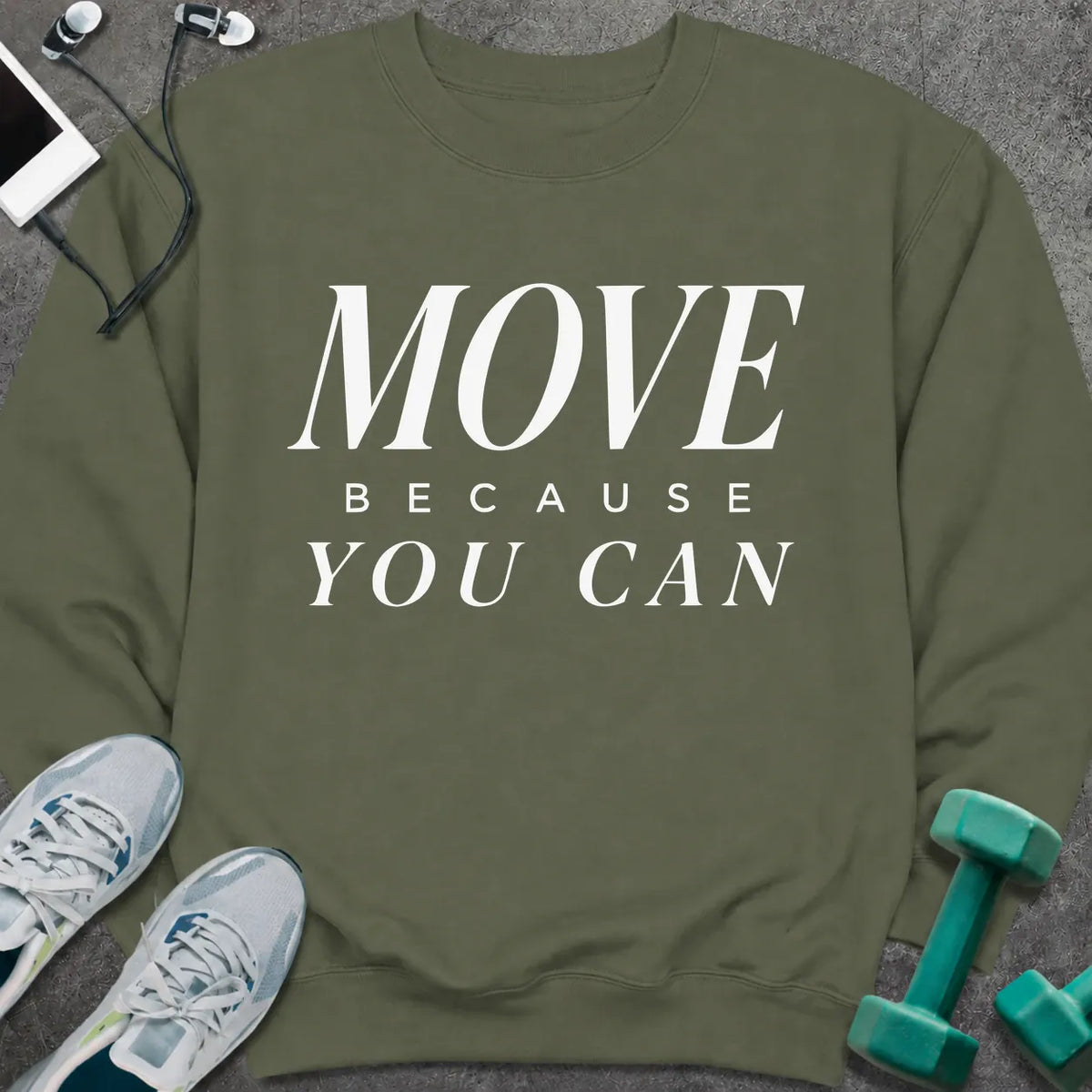 Sweatshirt S / Military Green Move Freely Sweatshirt