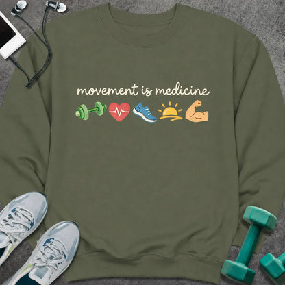 Sweatshirt S / Military Green Movement Medicine Sweatshirt