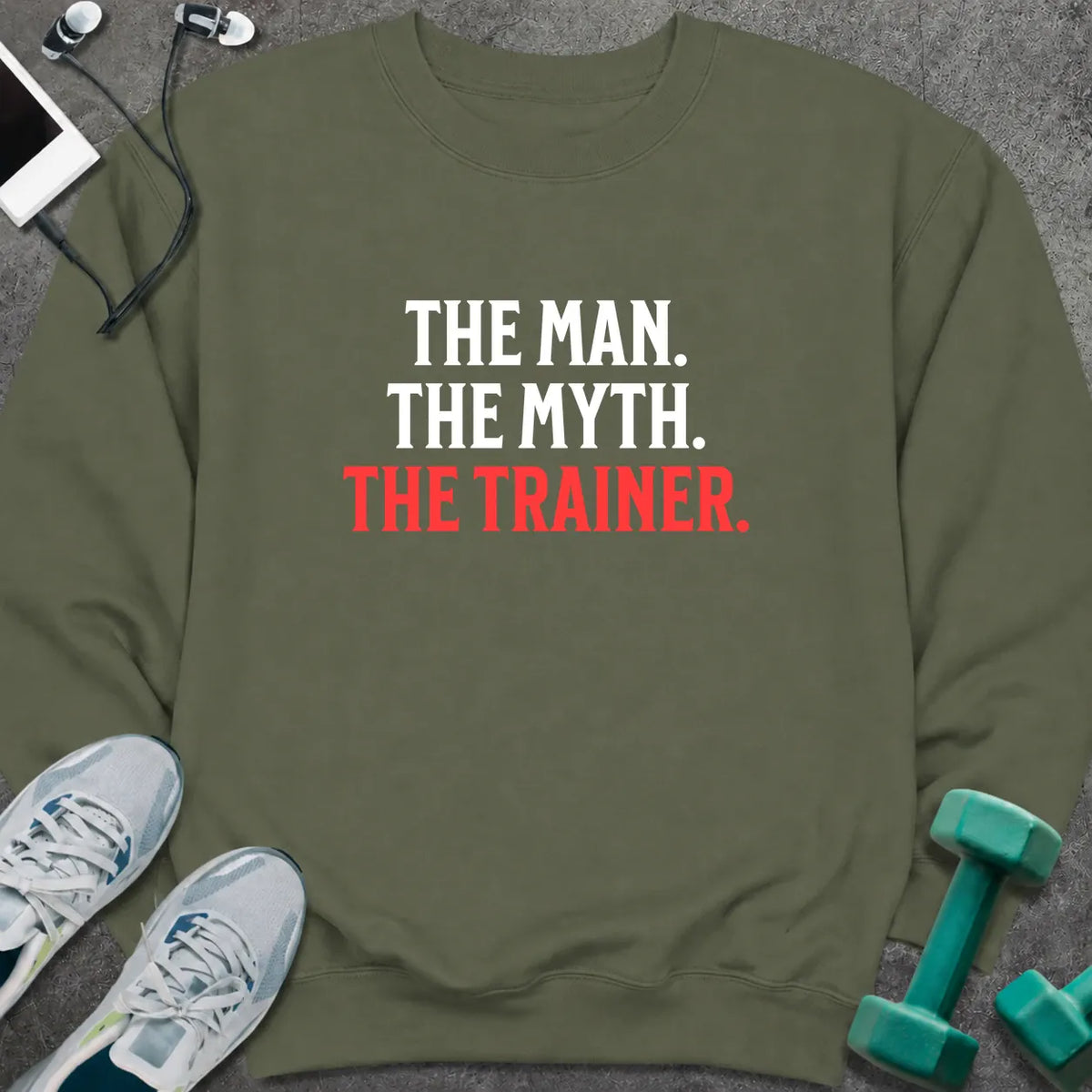 Sweatshirt S / Military Green The Trainer Sweatshirt