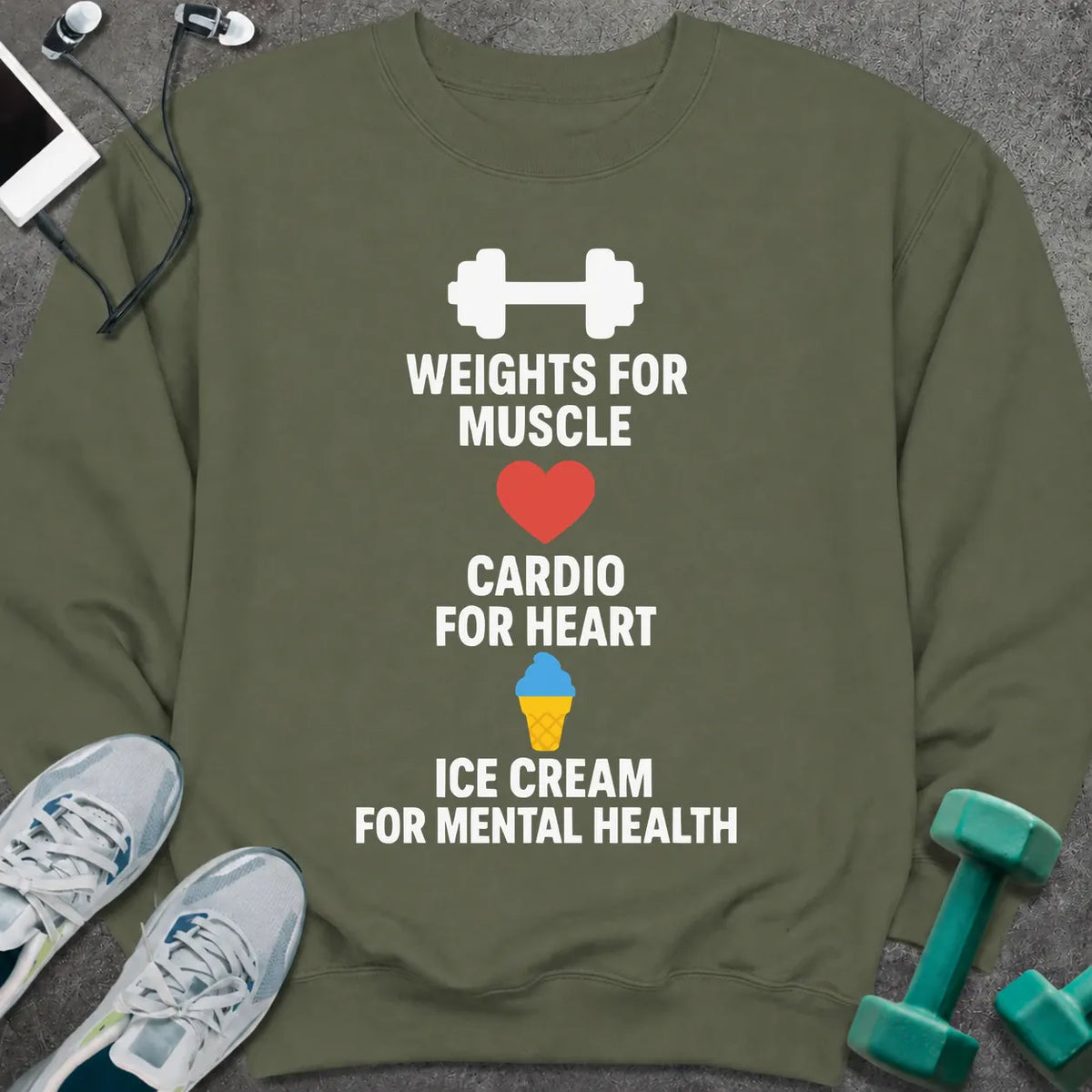 Sweatshirt S / Military Green This Is For Sweatshirt