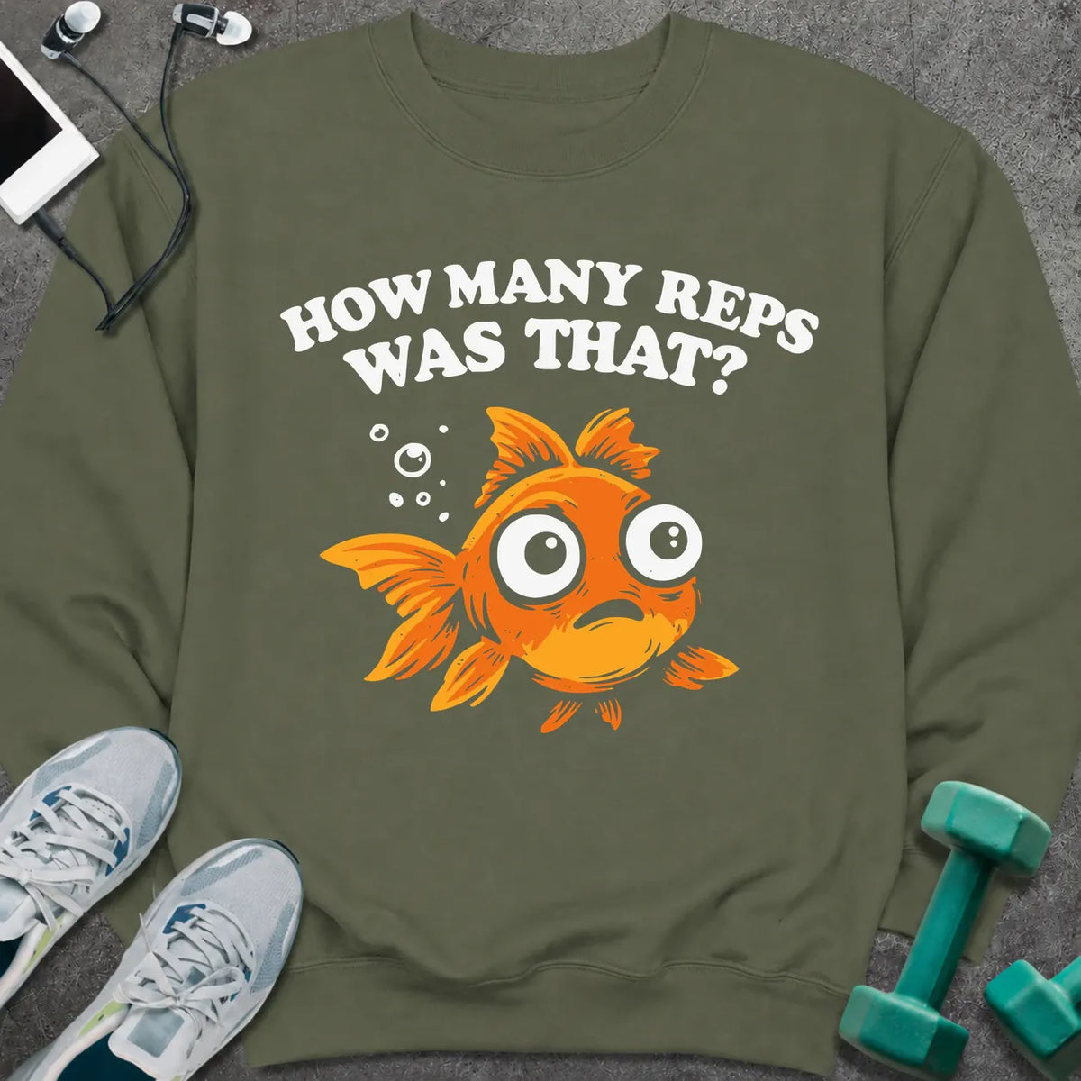 Sweatshirt S / Military Green What Rep Sweatshirt