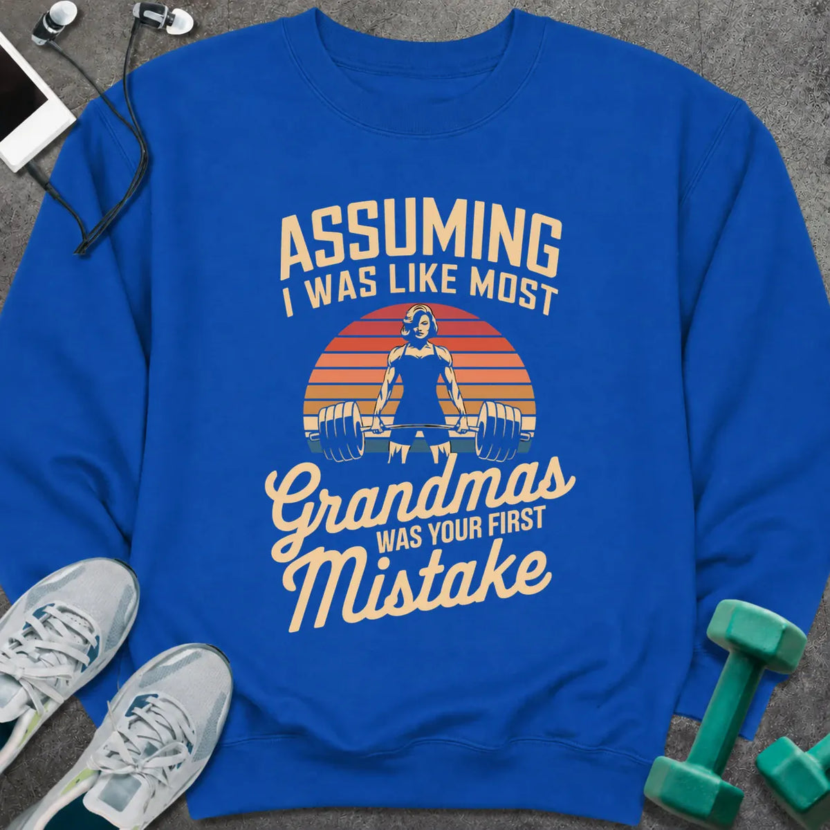 Sweatshirt S / Royal Average Grandma Sweatshirt