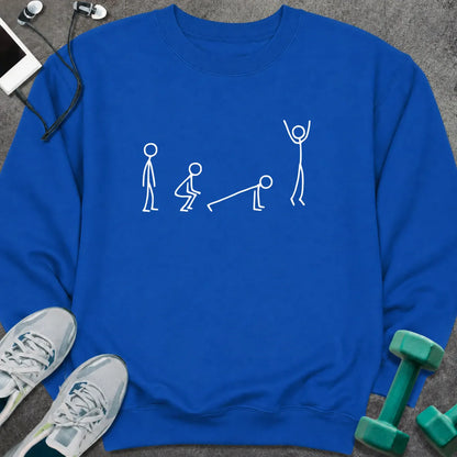 Sweatshirt S / Royal Burpee Movement Sweatshirt