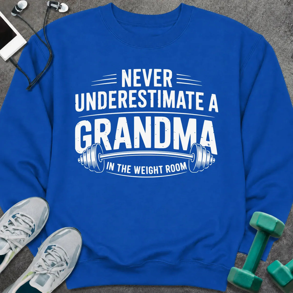 Sweatshirt S / Royal Grandma Weight Sweatshirt