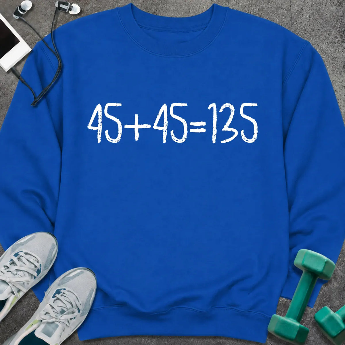 Sweatshirt S / Royal Gym Math Sweatshirt