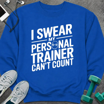 Sweatshirt S / Royal Trainer Counting Sweatshirt
