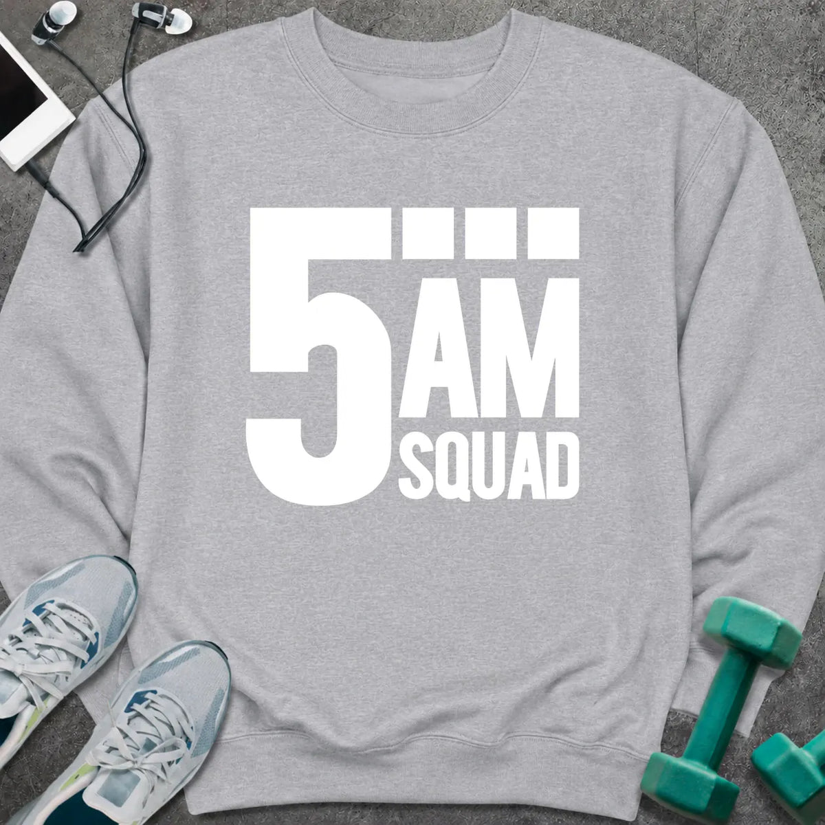 Sweatshirt S / Sport Grey 5AM Squad Sweatshirt