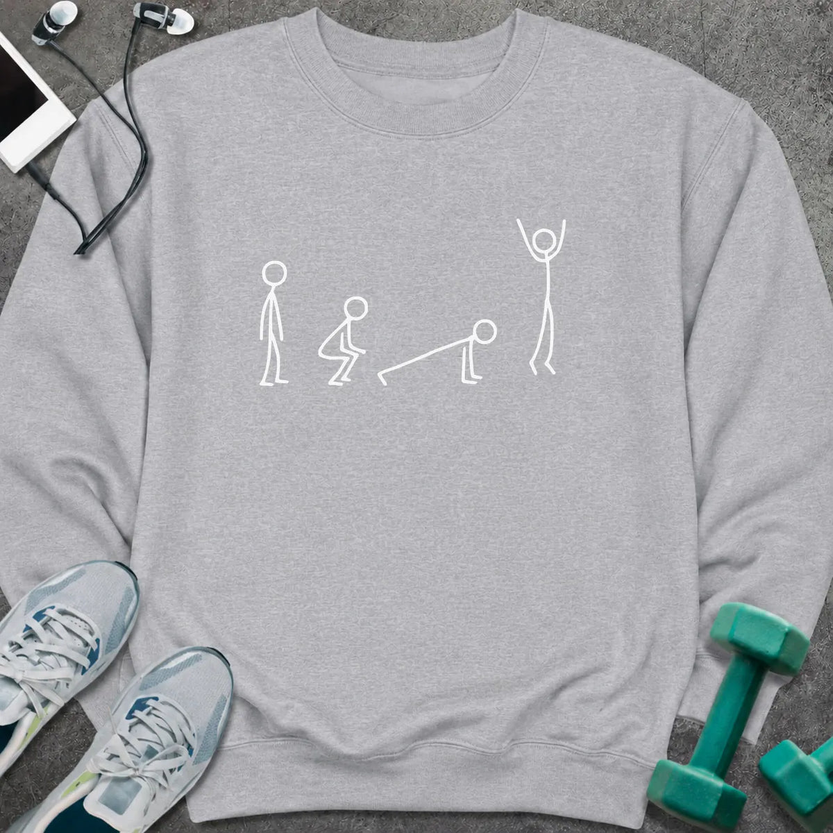 Sweatshirt S / Sport Grey Burpee Movement Sweatshirt