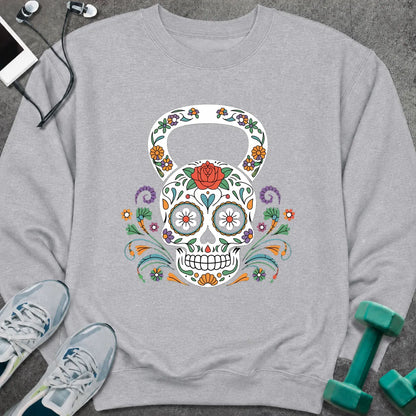 Sweatshirt S / Sport Grey Floral Kettlebell Sweatshirt