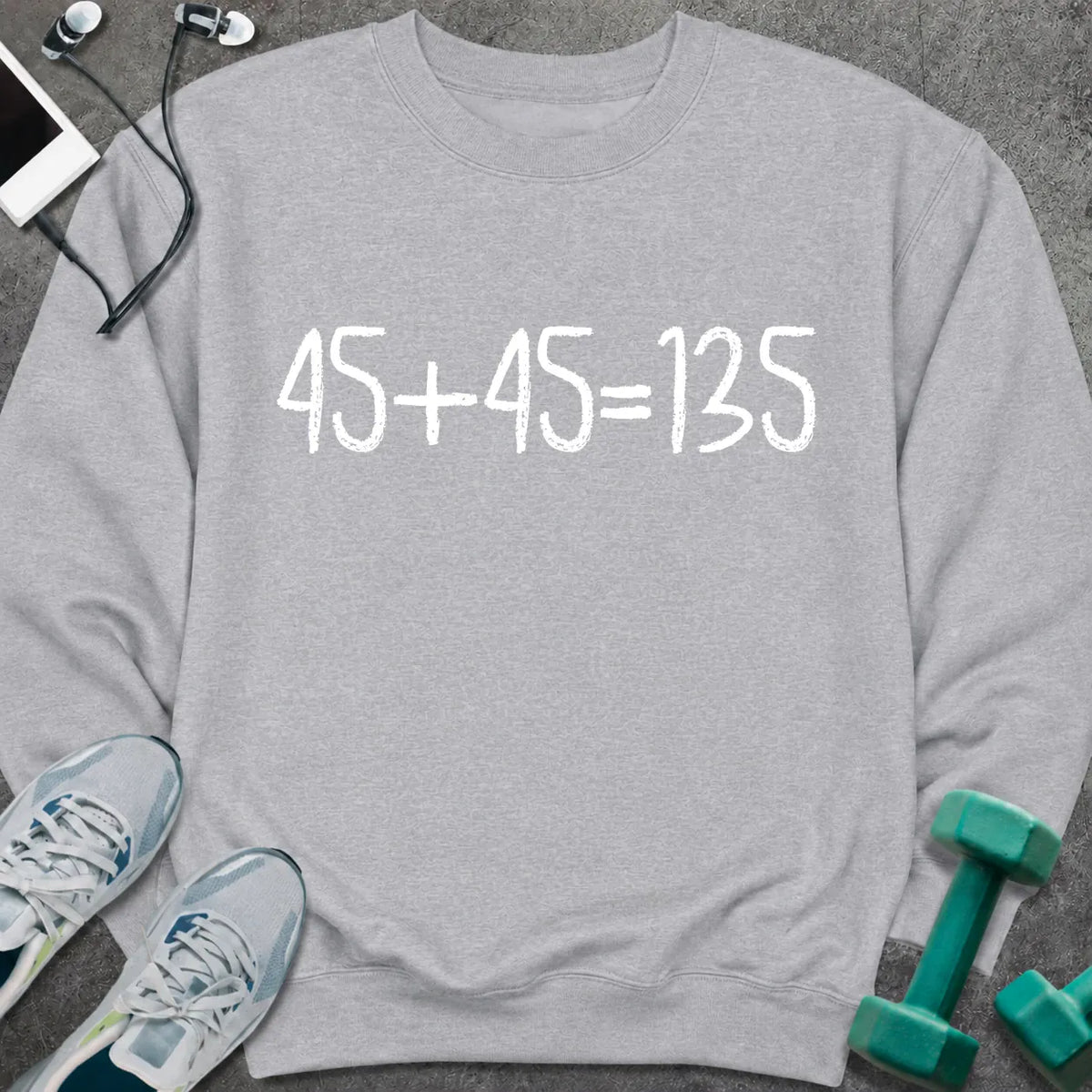 Sweatshirt S / Sport Grey Gym Math Sweatshirt