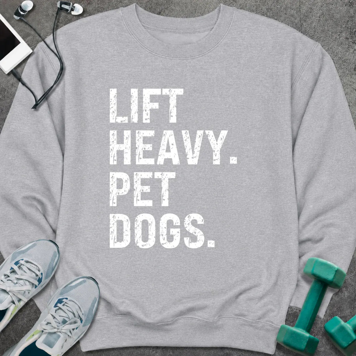 Sweatshirt S / Sport Grey Lift Heavy Pet Dogs Sweatshirt