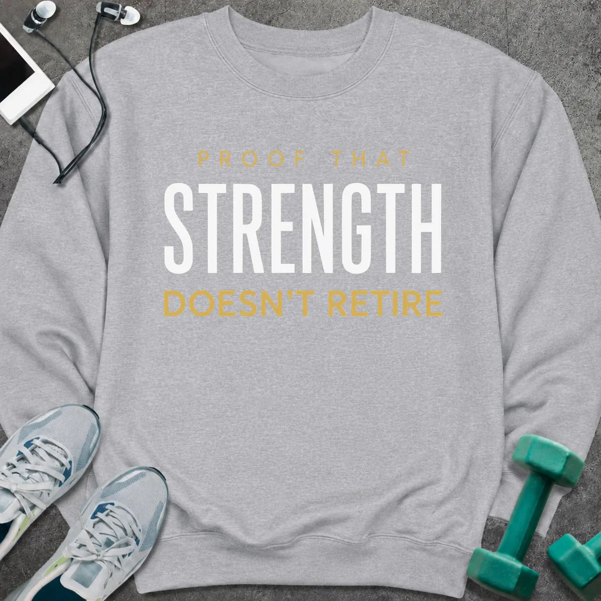 Sweatshirt S / Sport Grey Never Retires Sweatshirt